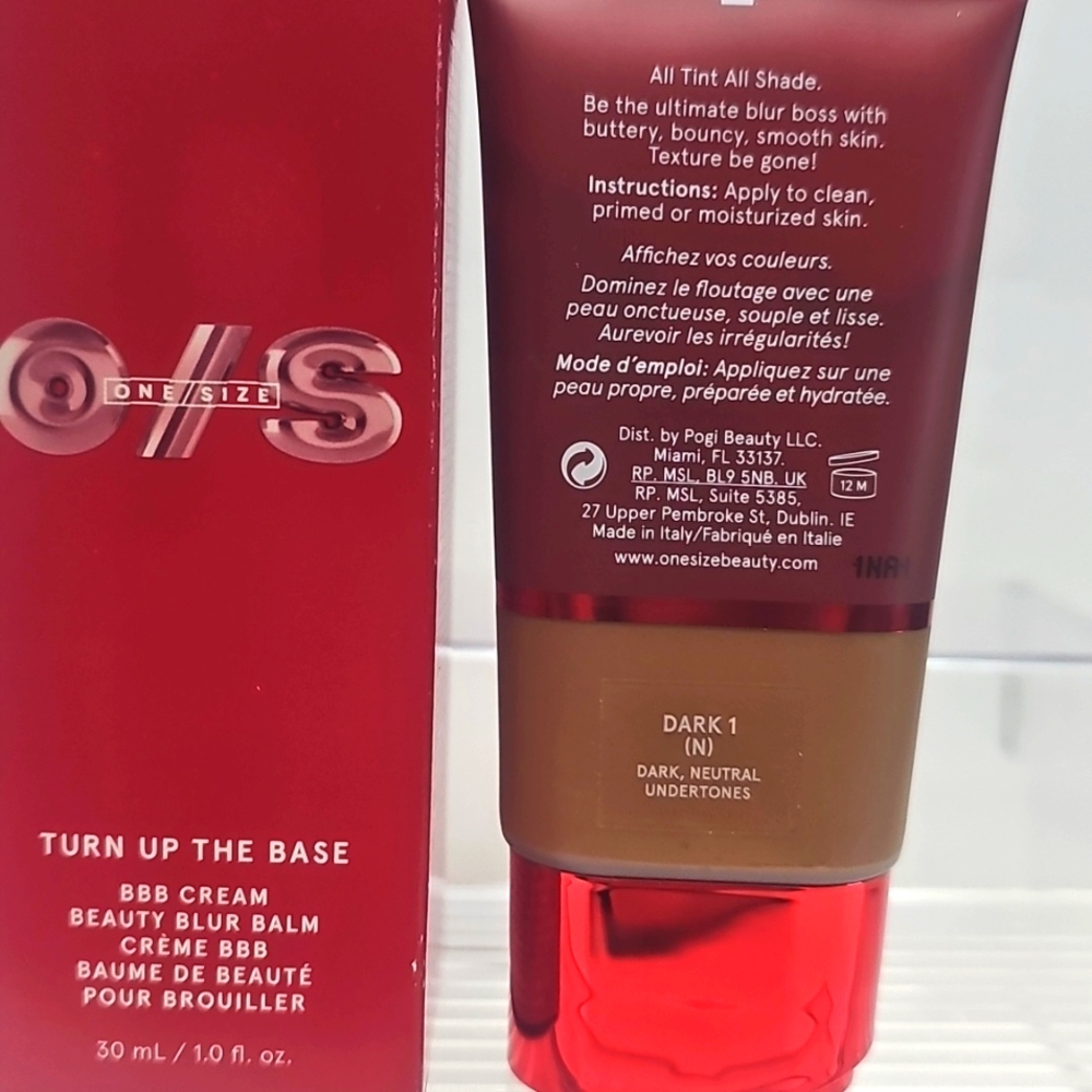 Bogo ONE/SIZE Turn‎ Up The Base BBB Cream Beauty Blur Balm Dark 1N